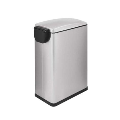Stainless Steel 10 L 26 Gal Rectangular Bathroom And Office Trash