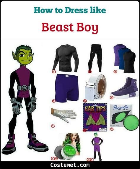 Beast Boy Cosplay Costume