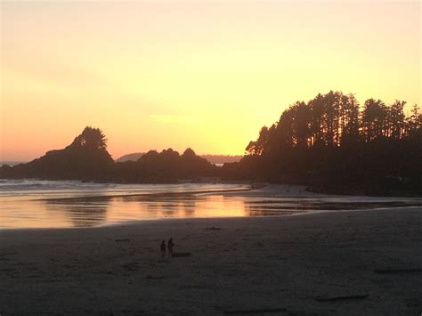 Sunset At Long Beach Lodge Tofino Vancouver Island British Columbia