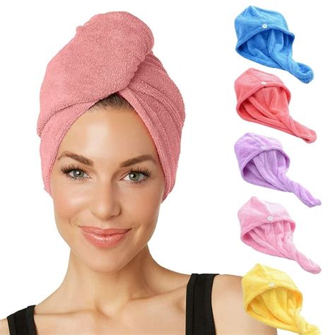 Vantena Microfiber Hair Towel Wrap Hair Drying Towels Super Quick Dry