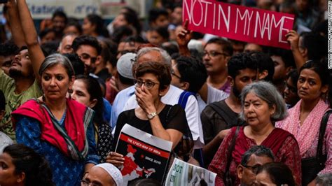 not in my name india s protest against rise in mob violence cnn