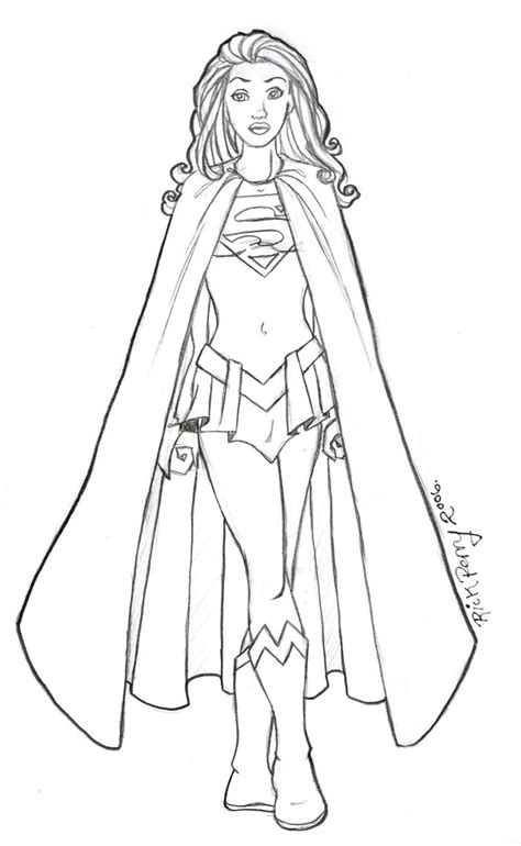 405.92 kb, 1159 x 1594. Supergirl coloring pages to download and print for free