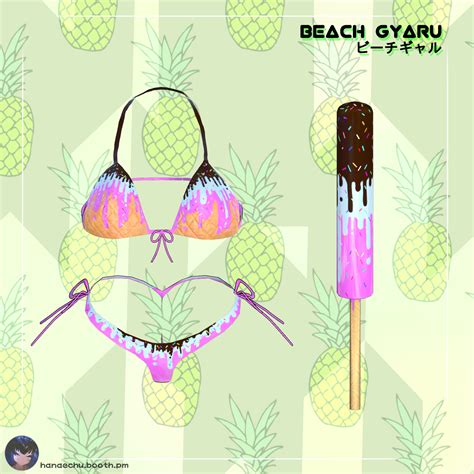 Artstation Ice Cream Bikini And Popsicle For Beach Gyaru Unitypackage