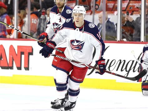 The columbus blue jackets (often simply referred to as the jackets or by the initialism cbj) are a professional ice hockey team based in columbus, ohio. Columbus Blue Jackets: Matt Calvert Leading by Example