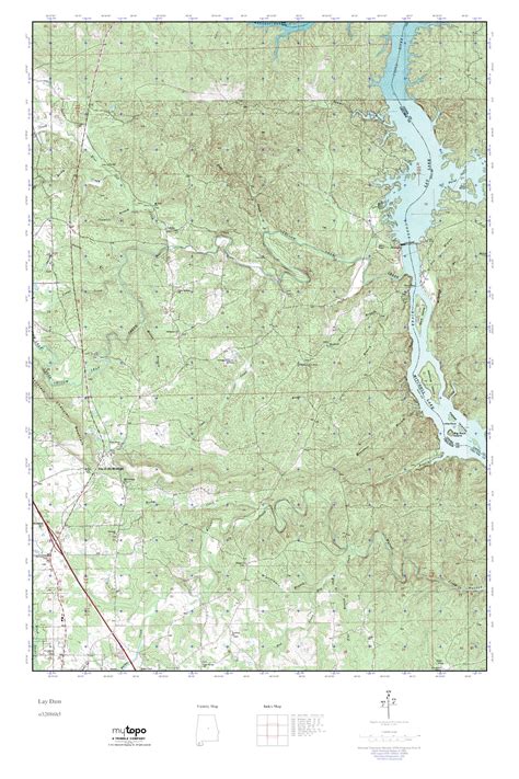 Mytopo Lay Dam Alabama Usgs Quad Topo Map