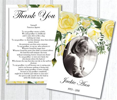 Get 26 Templates Microsoft Word Printable Free Funeral Thank You