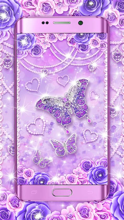 Purple Diamond Butterfly Live Wallpaper Butterfly Live Wallpaper