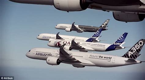 Footage Captures Moment Five Airbus A350 Xwb Passenger Jets In