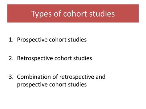 5 Cohort Studies