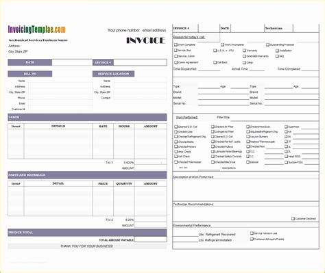 Finally all pictures weve been displayed in this website will inspire you all. Hvac Service Invoice Template Free Of Invoicing format for Hvac Service | Heritagechristiancollege