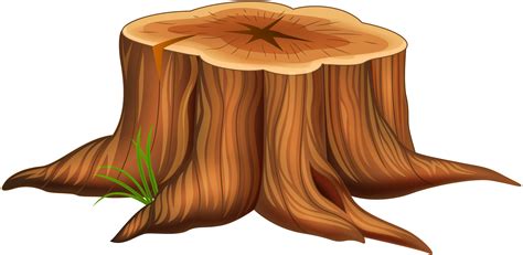 Tree Stump Cartoon Illustration Tree Stump Png Clip Art Image Png