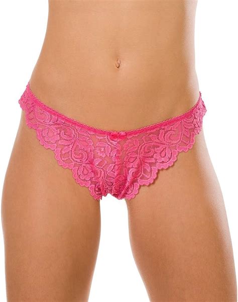 camille womens ladies underwear pink sheer floral lace thong 14 16 camille uk clothing