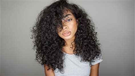 Updated Simple Big Curly Hair Routine 2016 3a3b Youtube