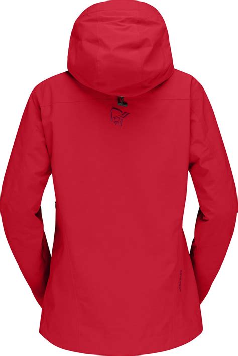 Norrona Lofoten Gore Tex Insulated Jacket Ws True Red Womens Ski