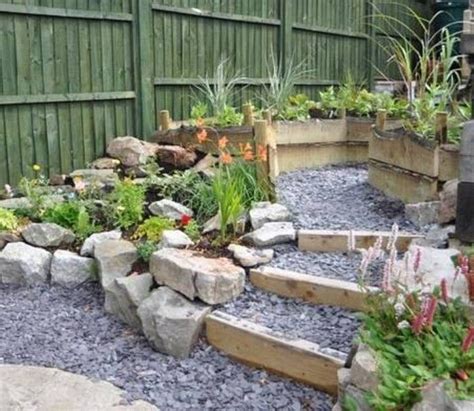 Garden Rockery With Steps Rockery Garden Backyard Garden Diy Garden