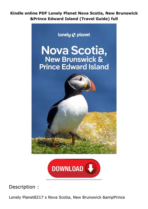 Kindle Online Pdf Lonely Planet Nova Scotia New Brunswick And Prince