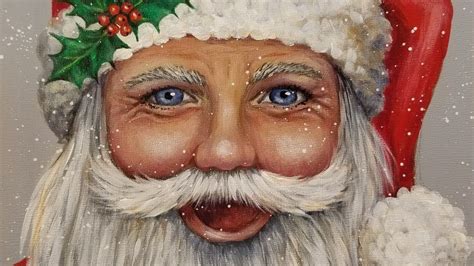 Learn To Paint Santa Claus Portrait Step By Step Acrylic Painting