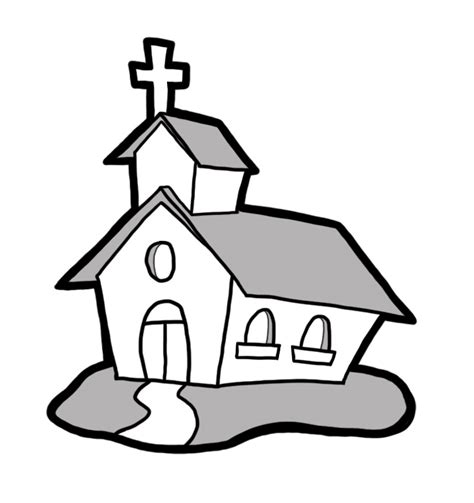 Church Clipart Black And White Clipart Best