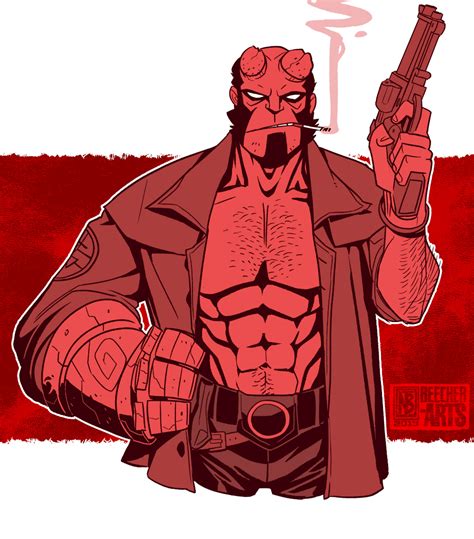 Artstation Hellboy Nicholas Beecher Hellboy Art Character Art