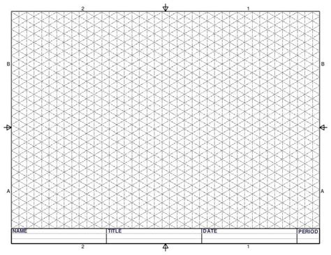 5 Free Isometric Graph Grid Paper Printable Isometric Graph Paper