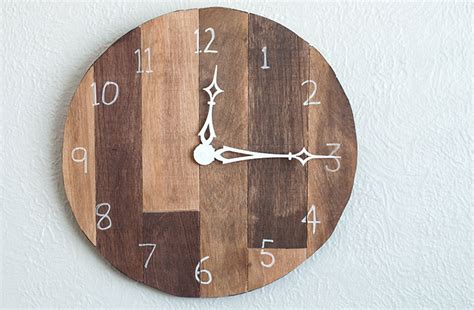 Suitable for repairing, replacing or making a clock. DIY Scrap Plywood Wall Clock - Pretty Handy Girl