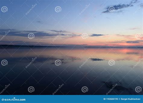 Twilight Blue Sky In The Silence Of A Summer Evening Over Calmness