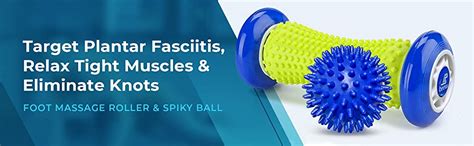 Beenax Foot Massage Roller And Hard Spiky Ball Set Perfect For