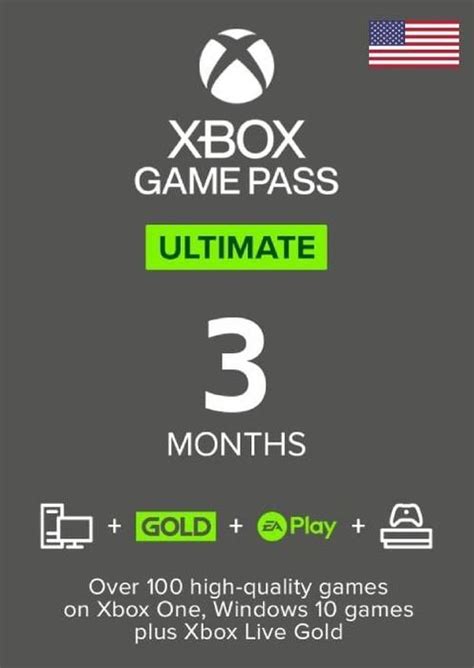 3 Month Xbox Game Pass Ultimate Usa Xbox One Pc Cdkeys