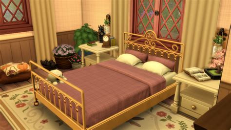 Cottage Living Bandb Bed Recolor Patreon Cottage Living Sims 4