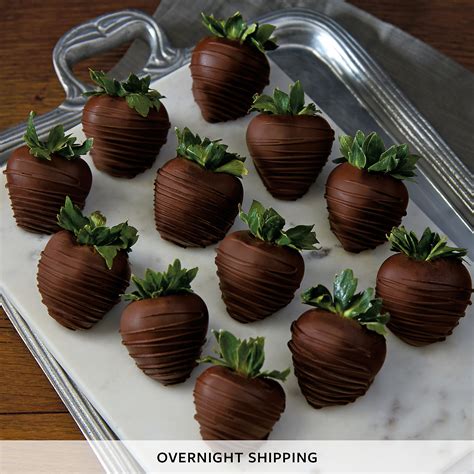 Dark Chocolate Covered Strawberries Delivery One Dozen