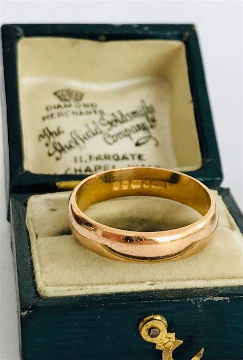 Stunning Vintage 22ct Gold Wedding Ring Hallmarked Birmingham 1955