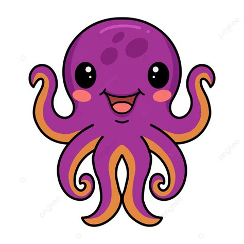 Pink Octopus Vector Design Images Cute Little Pink Octopus Cartoon