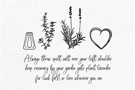 Salt Rosemary Lavender Love Svg Png Instant Download For Cricut Practical Magic Svg Always Throw