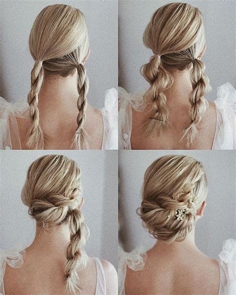 Easy Wedding Hairstyles To Try Yourself At Home Wedding Hairstyles