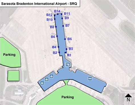Sarasota Bradenton Srq Airport Terminal Map