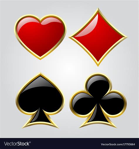 Playing Card Symbols Royalty Free Vector Image