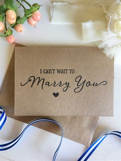 I Can T Wait To Marry You Card Groom T From Bride Etsy Australia