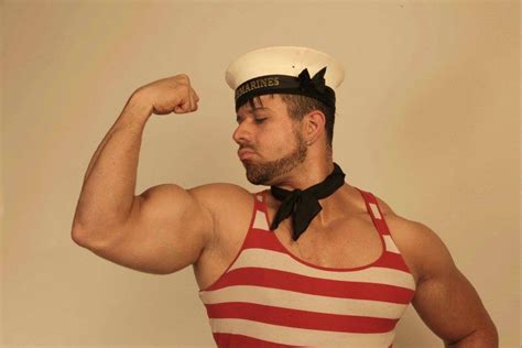 Leo Harley English Bodybuilder Captain Hat Leo Harley