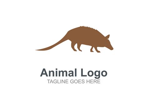 Brown Armadillo Logo Graphic By Guardesign · Creative Fabrica