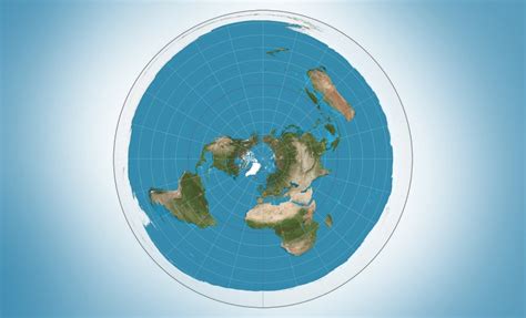 False The Azimuthal Equidistant Map Of The World Used By The USGS And