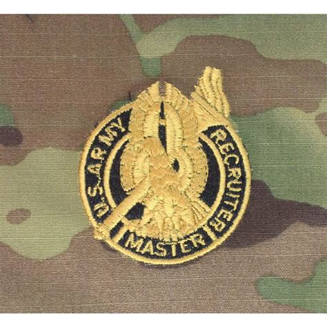 Multicamscorpion Army Recruiter Embroidered Badge Usamm