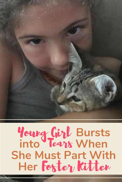 Young Girl Bursts Into Tears When She Must Part With Her Foster Kitten