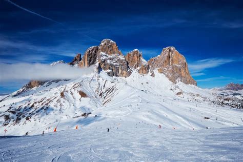 Ski Resort In Dolomites Italy Stock Image Image Of Tirol Mountain