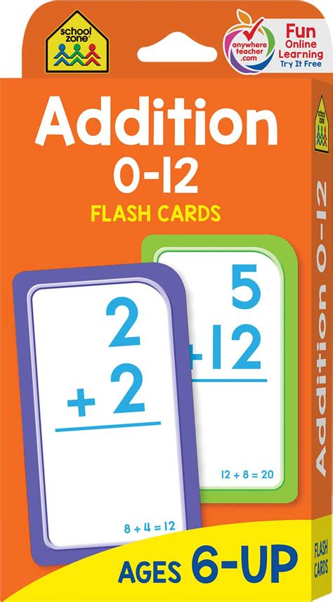 Addition Flash Cards Math Flash Cards By School Zone Raff And Friends