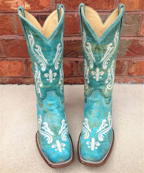 Free returns for 365 days at zappos! Corral Turquoise Blue Cortez R1203 | Corral Boots R1203 ...