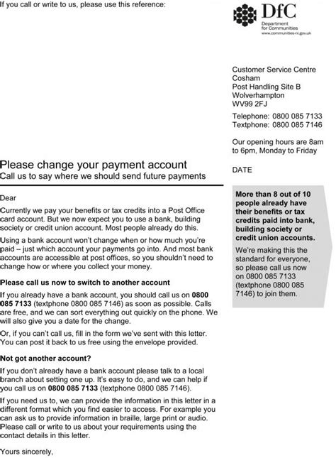 If you have joined a new company and for more convenience you want to have your savings account converted into a salary account then you must this kind of letter will be short consisting of all the necessary details which will be required to process your request and name of the company that you. Department confirms validity of payment account letter to ...