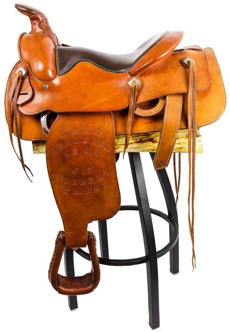 Vintage Western Saddle Bar Stool By Crookedwoood Saddle Bar Stools