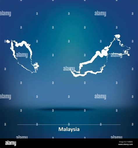Doodle Map Of Malaysia Vector Illustration Stock Vector Image And Art