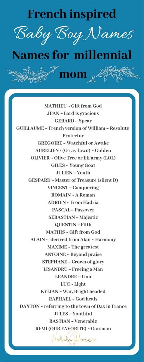 100 top baby buddhist boy names of indian origin with meanings (2021). French Baby Boy Names Millennial Moms will Cherish ...