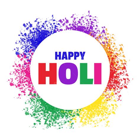 Holi Color Festival Vector Hd Png Images Colorful Holi Greeting